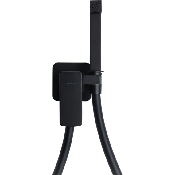 Набор для гигиенического душа Allen Brau Infinity 5.21005-31 (со скрытой частью) чёрный матовый - фото 3