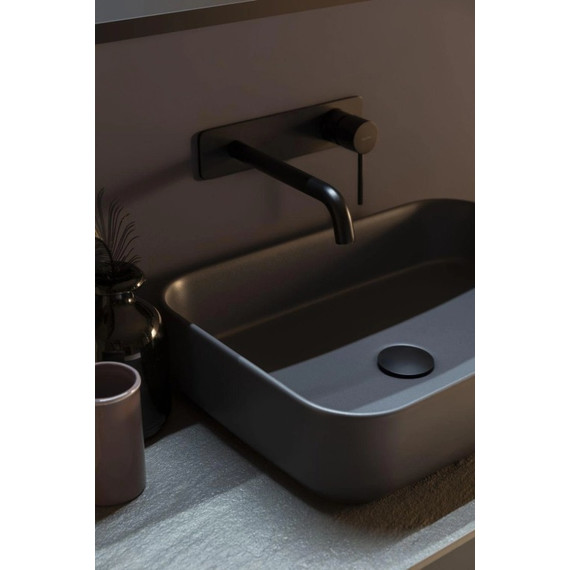 Смеситель для раковины настенный Allen Brau Priority 5.31003-31 (со скрытой частью) чёрный матовый - фото 6