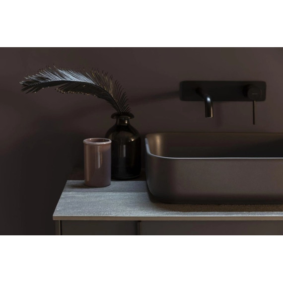 Смеситель для раковины настенный Allen Brau Priority 5.31003-31 (со скрытой частью) чёрный матовый - фото 5