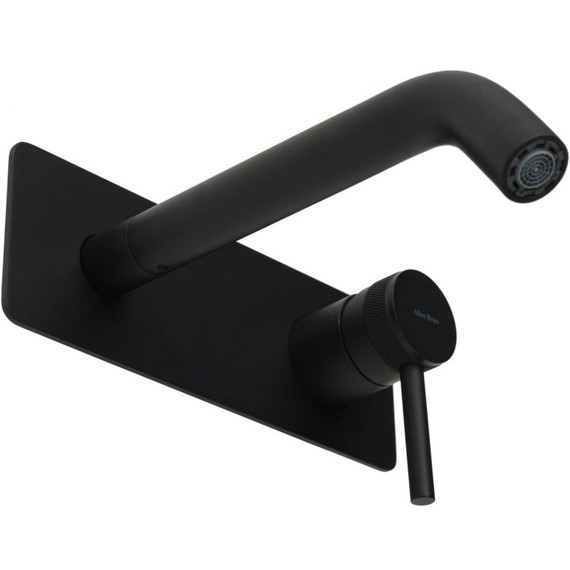 Смеситель для раковины настенный Allen Brau Priority 5.31003-31 (со скрытой частью) чёрный матовый - фото 2