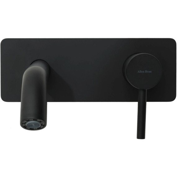 Смеситель для раковины настенный Allen Brau Priority 5.31003-31 (со скрытой частью) чёрный матовый - фото 3