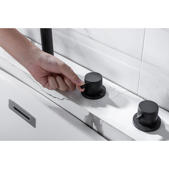 Смеситель для ванны Allen Brau Priority 5.31007-31, чёрный матовый - фото 10