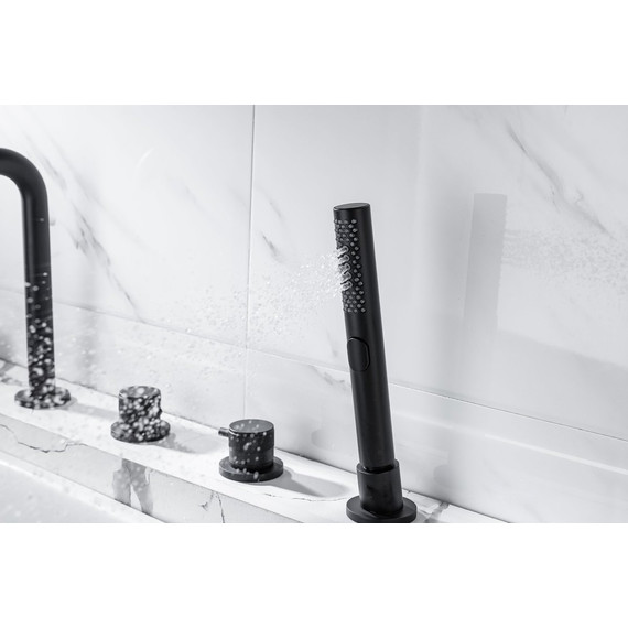 Смеситель для ванны Allen Brau Priority 5.31007-31, чёрный матовый - фото 18
