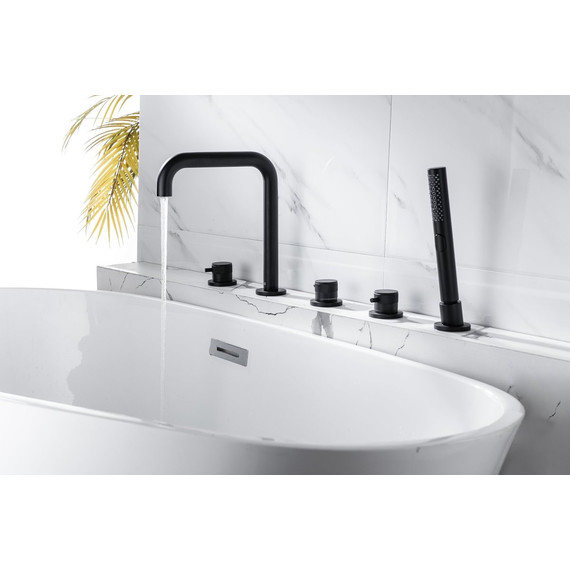 Смеситель для ванны Allen Brau Priority 5.31007-31, чёрный матовый - фото 21