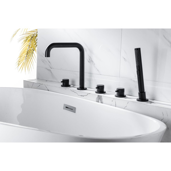 Смеситель для ванны Allen Brau Priority 5.31007-31, чёрный матовый - фото 22