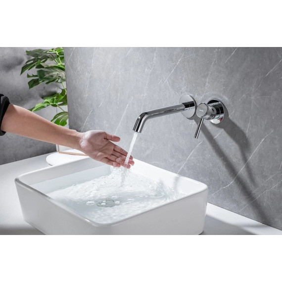 Смеситель для раковины настенный Allen Brau Priority 5.31030-00 (со скрытой частью) - фото 11