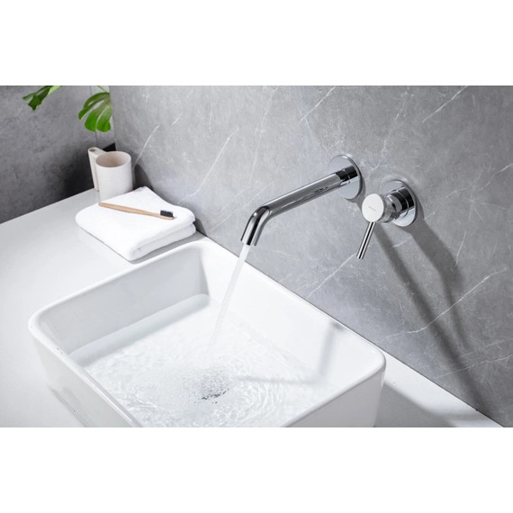 Смеситель для раковины настенный Allen Brau Priority 5.31030-00 (со скрытой частью) - фото 12