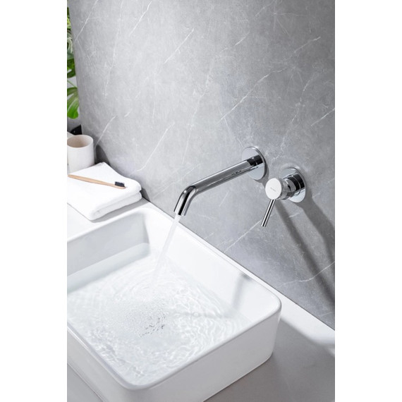 Смеситель для раковины настенный Allen Brau Priority 5.31030-00 (со скрытой частью) - фото 9