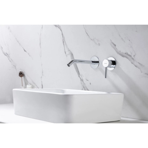 Смеситель для раковины настенный Allen Brau Priority 5.31A03-00 (со скрытой частью) - фото 5