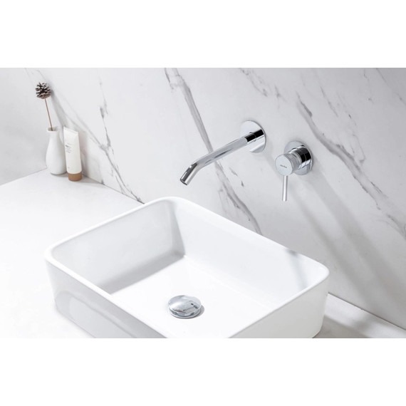 Смеситель для раковины настенный Allen Brau Priority 5.31A03-00 (со скрытой частью) - фото 8