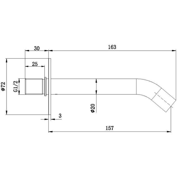 Излив для ванны Allen Brau Priority 5.31A18-MG, графит - фото 2
