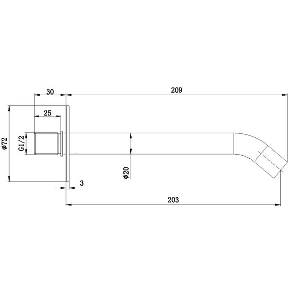 Излив для ванны Allen Brau Priority 5.31B18-GB, золото - фото 2