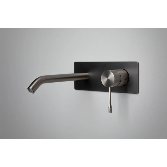 Смеситель для раковины настенный Allen Brau Priority 4.0 5.31D03-MG (со скрытой частью) графит - фото 6