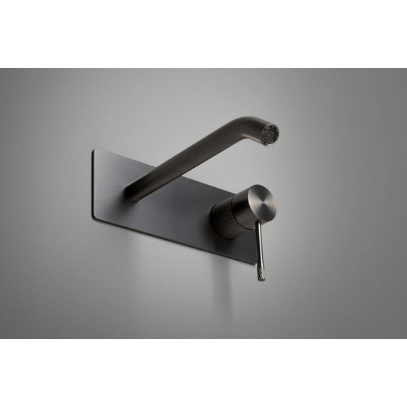 Смеситель для раковины настенный Allen Brau Priority 4.0 5.31D03-MG (со скрытой частью) графит - фото 8