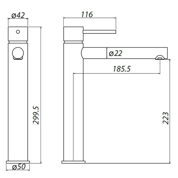 Смеситель для раковины высокий Allen Brau Glority 5.51002-00 - фото 9