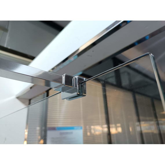 Душевая перегородка Aquatek Walk in 90 см AQ.WI.090.1CH (стекло 8 мм) с кронштейном в комплекте, серебро/прозрачное - фото 3