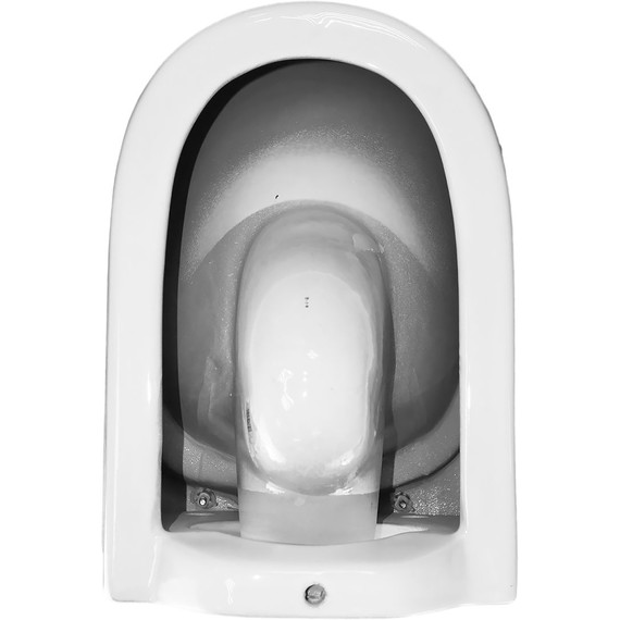 Унитаз подвесной безободковый Azario Uno AZ-2380 с тонкой крышкой микролифт - фото 17