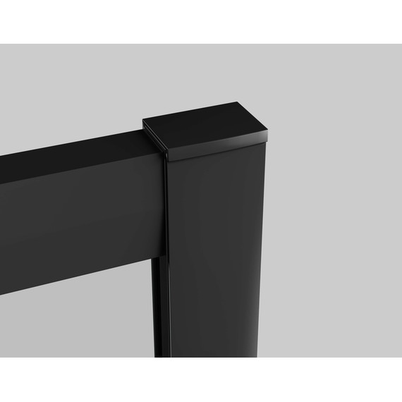 Душевая перегородка Aquatek Walk in 120 см AQ.WISL.120.1BL (стекло 8 мм) с кронштейном в комплекте, чёрный матовый/прозрачное - фото 5