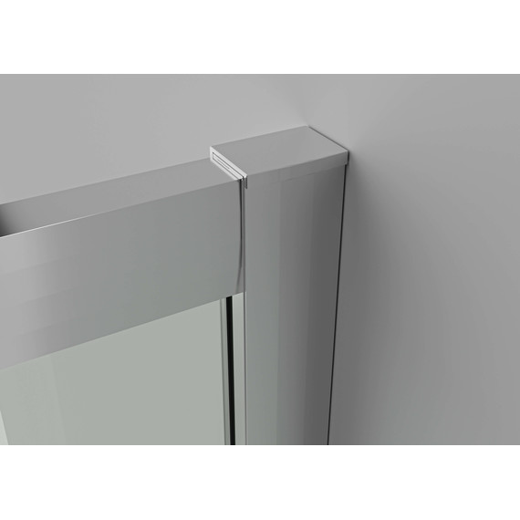 Душевая перегородка Aquatek Walk in 120 см AQ.WISL.120.1CH (стекло 8 мм) с кронштейном в комплекте, серебро/прозрачное - фото 5