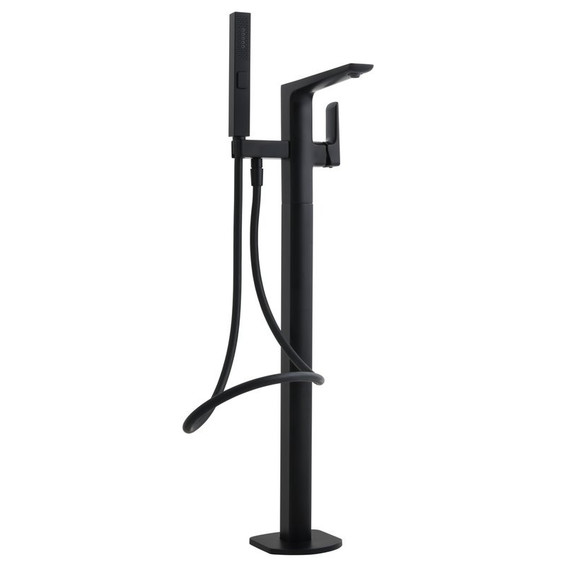 Смеситель для ванны Allen Brau Infinity 5.21009-31 (со скрытой частью) чёрный матовый - фото 