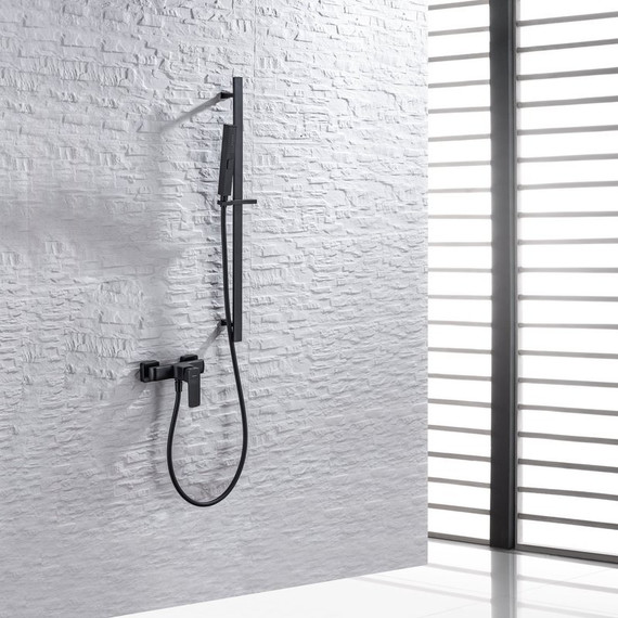 Душевой гарнитур Allen Brau Infinity 5.21013-31, чёрный матовый - фото 3