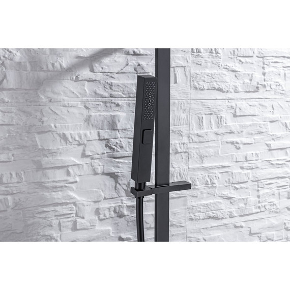 Душевой гарнитур Allen Brau Infinity 5.21013-31, чёрный матовый - фото 5