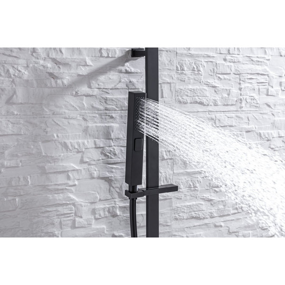 Душевой гарнитур Allen Brau Infinity 5.21013-31, чёрный матовый - фото 6