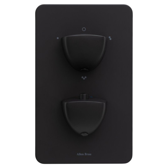 Смеситель для ванны с термостатом Allen Brau Infinity 5.21316-31 (со скрытой частью) чёрный матовый - фото 2