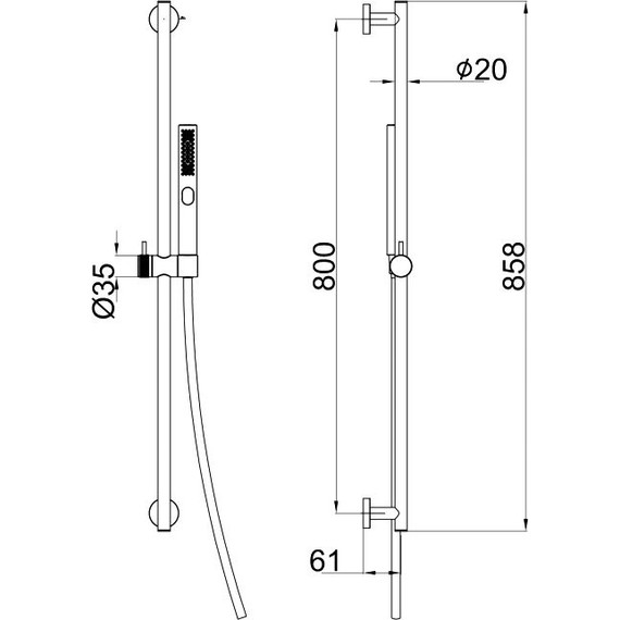 Душевой гарнитур Allen Brau Priority 5.31010-00 - фото 6