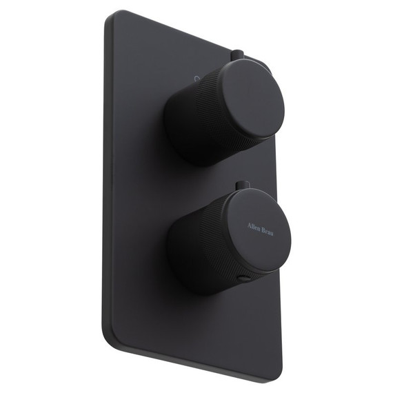 Смеситель для душа с термостатом Allen Brau Priority 5.31113-31 (со скрытой частью) чёрный матовый - фото 3