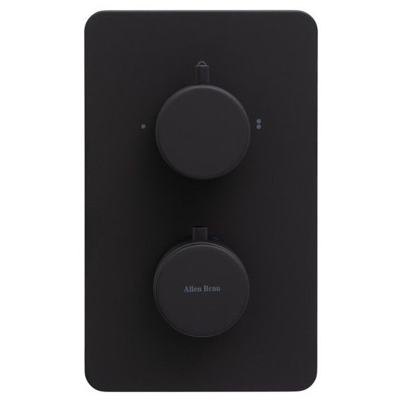 Смеситель для ванны с термостатом Allen Brau Priority 5.31213-31 (со скрытой частью) чёрный матовый - фото 2