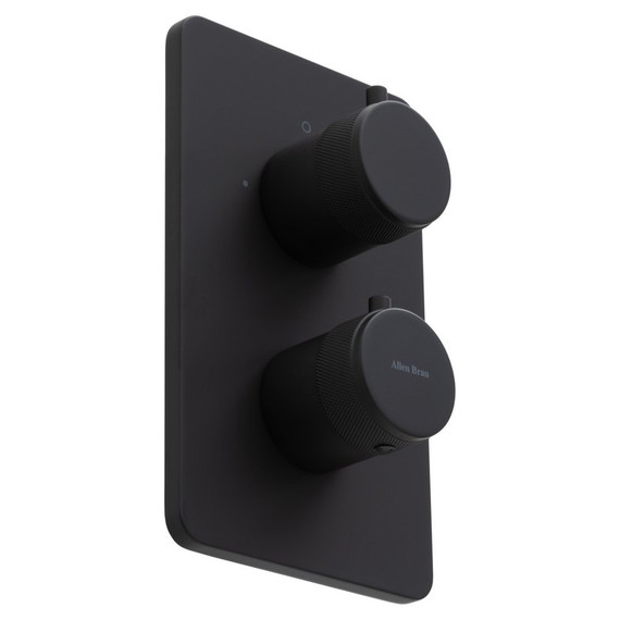 Смеситель для ванны с термостатом Allen Brau Priority 5.31213-31 (со скрытой частью) чёрный матовый - фото 3