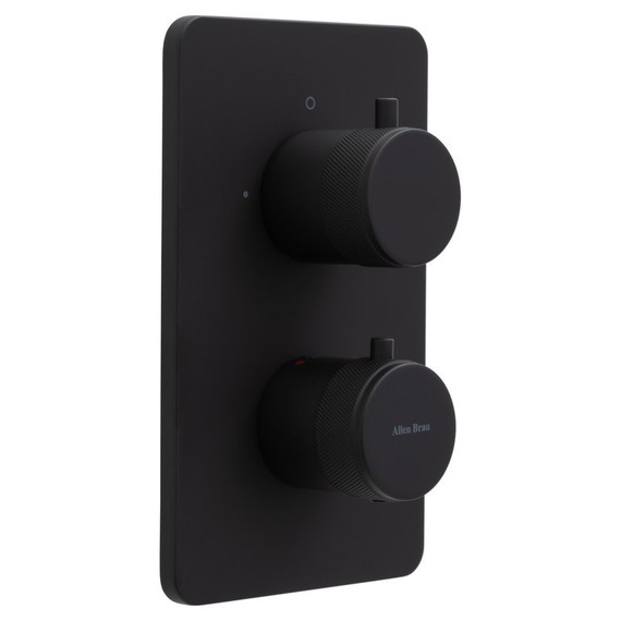 Смеситель для ванны с термостатом Allen Brau Priority 5.31213-31 (со скрытой частью) чёрный матовый - фото 