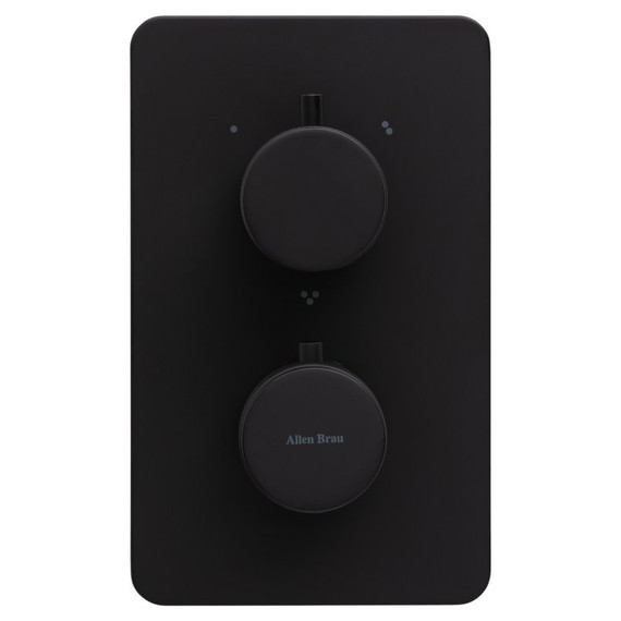 Смеситель для ванны с термостатом Allen Brau Priority 5.31314-31 (со скрытой частью) чёрный матовый - фото 2
