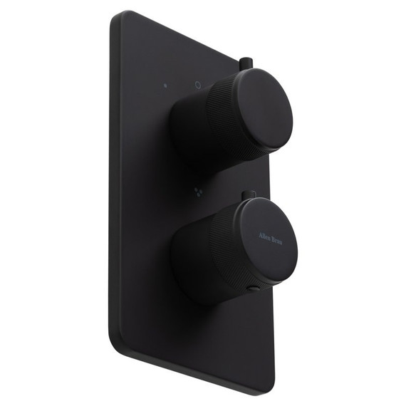Смеситель для ванны с термостатом Allen Brau Priority 5.31314-31 (со скрытой частью) чёрный матовый - фото 3