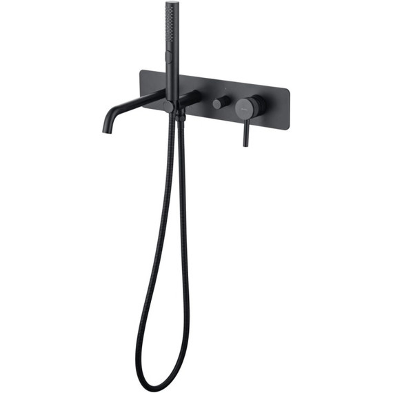 Смеситель для ванны Allen Brau Priority 5.31A05-31 (со скрытой частью) чёрный матовый - фото 3