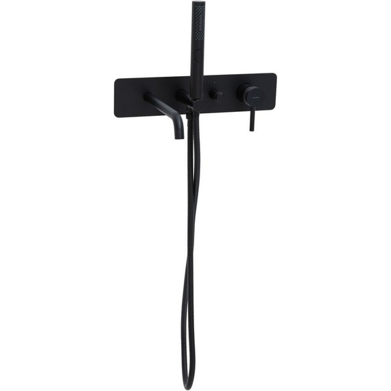 Смеситель для ванны Allen Brau Priority 5.31A05-31 (со скрытой частью) чёрный матовый - фото 