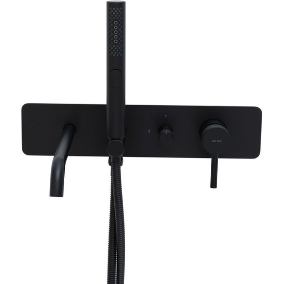 Смеситель для ванны Allen Brau Priority 5.31A05-31 (со скрытой частью) чёрный матовый - фото 4