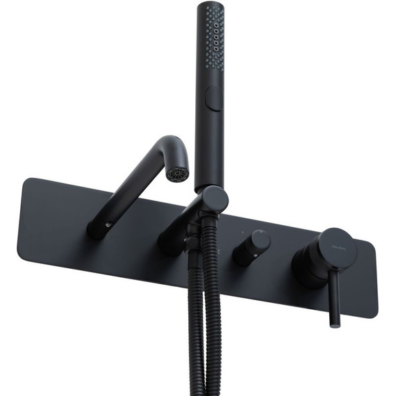 Смеситель для ванны Allen Brau Priority 5.31A05-31 (со скрытой частью) чёрный матовый - фото 6