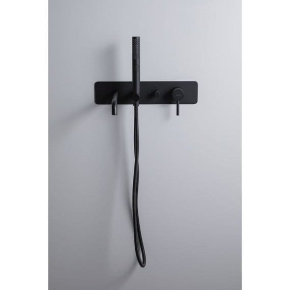 Смеситель для ванны Allen Brau Priority 5.31A05-31 (со скрытой частью) чёрный матовый - фото 7