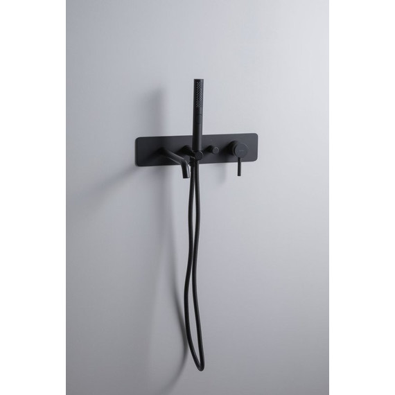 Смеситель для ванны Allen Brau Priority 5.31A05-31 (со скрытой частью) чёрный матовый - фото 8