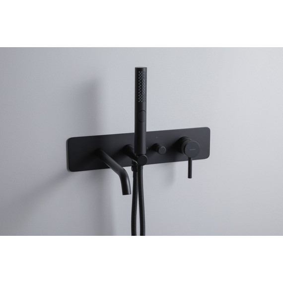 Смеситель для ванны Allen Brau Priority 5.31A05-31 (со скрытой частью) чёрный матовый - фото 10