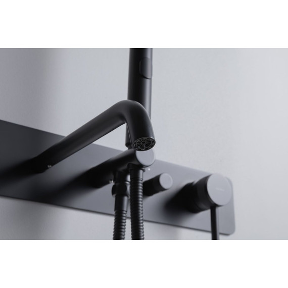 Смеситель для ванны Allen Brau Priority 5.31A05-31 (со скрытой частью) чёрный матовый - фото 11