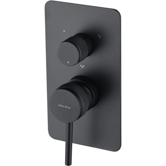 Смеситель для ванны Allen Brau Priority 5.31A11-31 (со скрытой частью) чёрный матовый - фото 