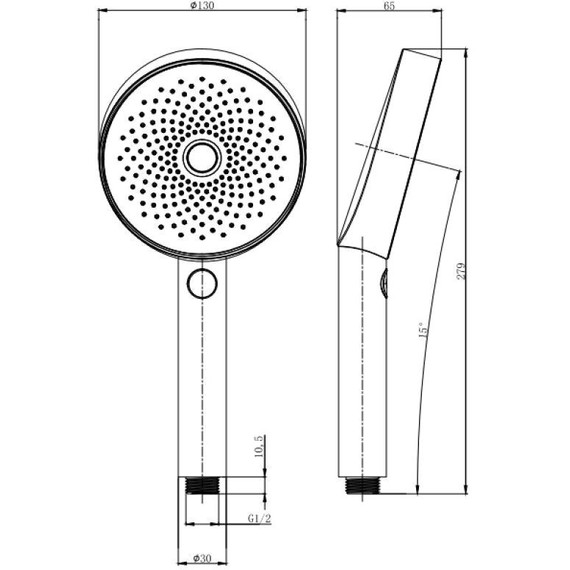 Ручной душ Allen Brau Priority 5.31B20-GB, золото - фото 7