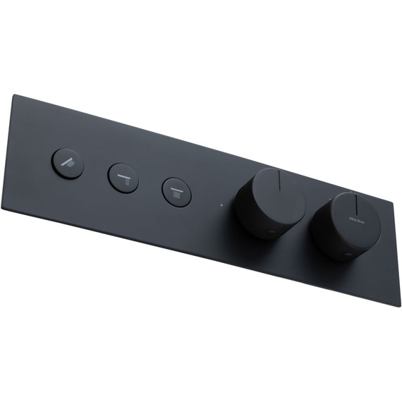 Смеситель для душа с термостатом Allen Brau Liberty 5.33003-31 (со скрытой частью) чёрный матовый - фото 2