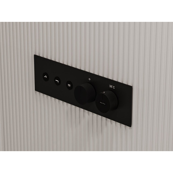 Смеситель для душа с термостатом Allen Brau Liberty 5.33003-31 (со скрытой частью) чёрный матовый - фото 12