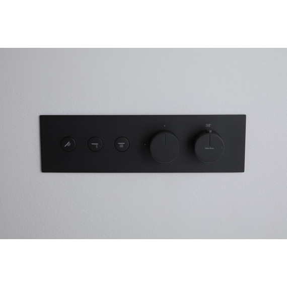 Смеситель для душа с термостатом Allen Brau Liberty 5.33003-31 (со скрытой частью) чёрный матовый - фото 6