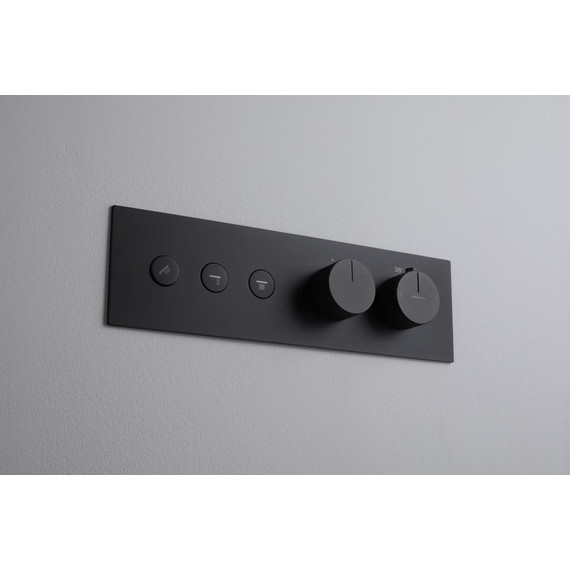 Смеситель для душа с термостатом Allen Brau Liberty 5.33003-31 (со скрытой частью) чёрный матовый - фото 9