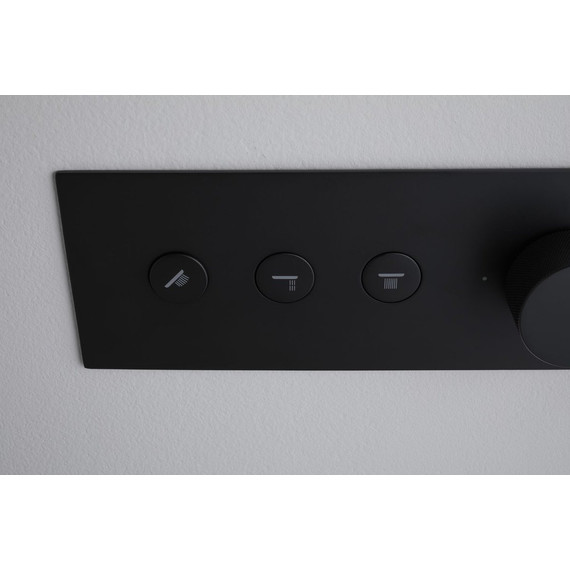 Смеситель для душа с термостатом Allen Brau Liberty 5.33003-31 (со скрытой частью) чёрный матовый - фото 11